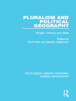 cover image of Pluralism and Political Geography